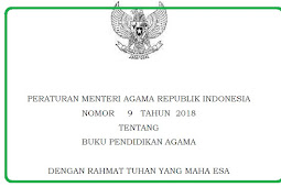 Peraturan Menteri Agama (Permenag) Nomor 9 Tahun 2018 Tentang Buku Pendidikan Agama