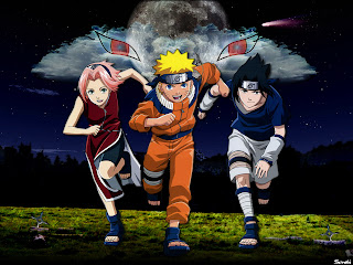 Naruto, Sakura, Sasuke Desktop Background