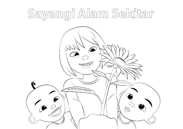  Poster  Mewarna Sayangi Alam  Sekitar  Gambar  Mewarna