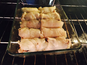 Traditional Finnish Kaalikääryleet Cabbage Rolls in the oven