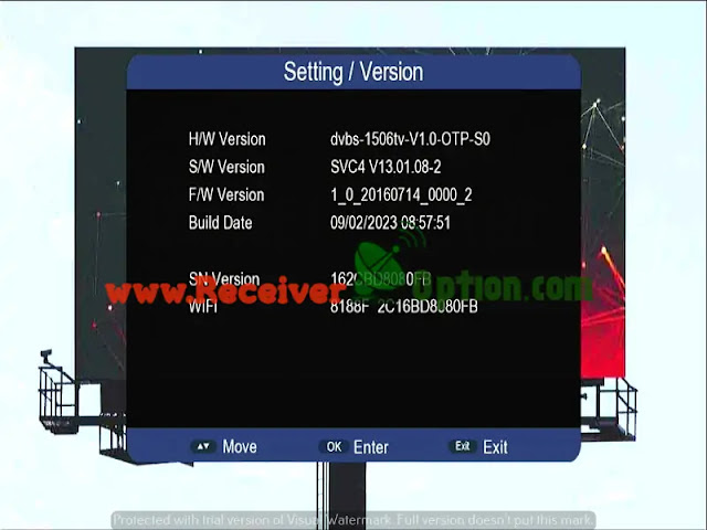 1506TV 4MB BUILT IN WIFI NEW SOFTWARE WITH YOU TUBE OK & DIRECT BISS KEY OPTION FEBRUARY 09 2023
