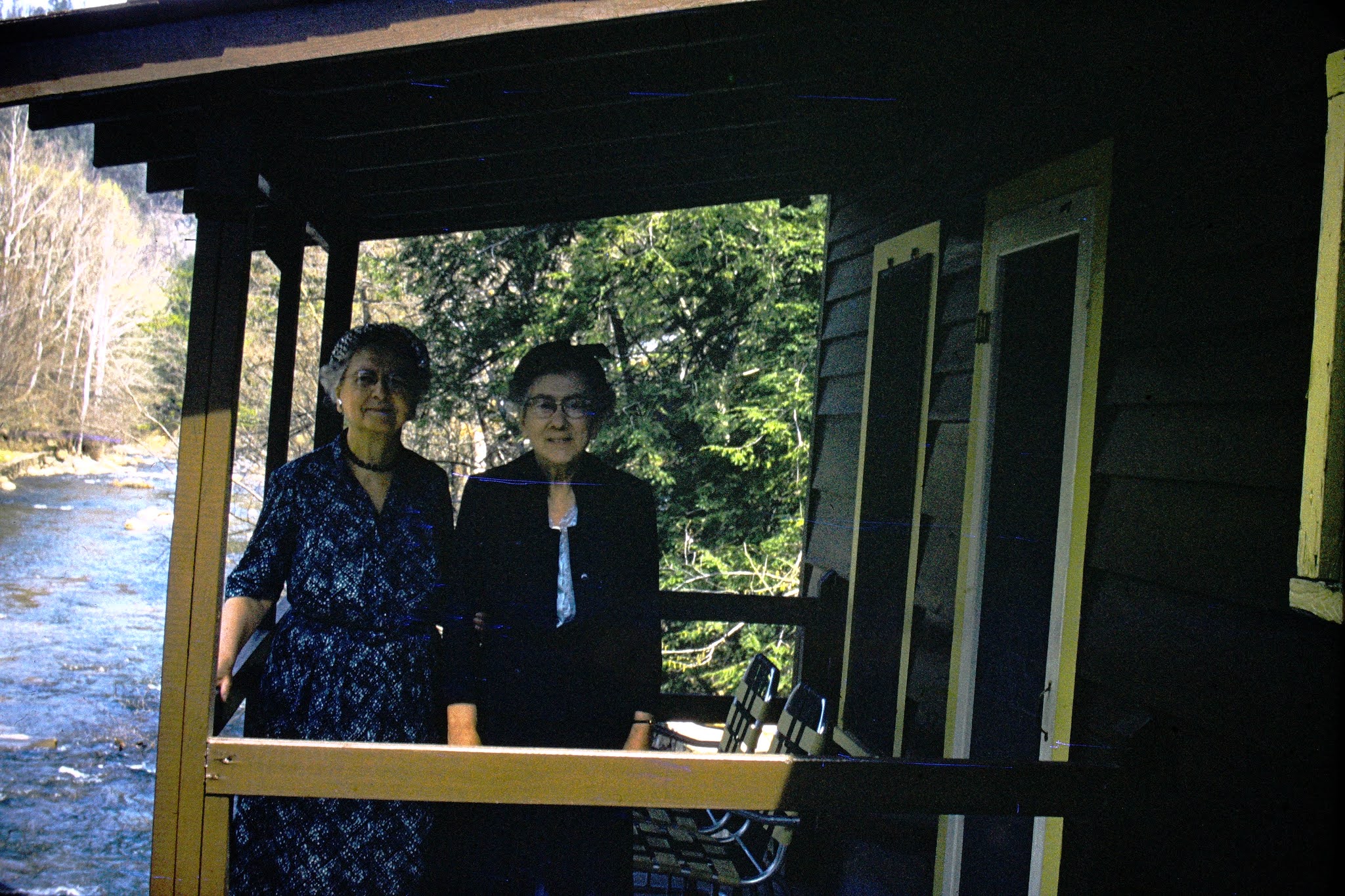 On the Cabin Porch