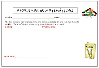 problemas de matemáticas para tercero de primaria