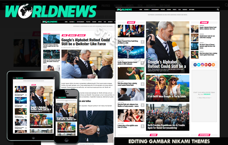 World News Magazine V2.1 Responsive Blogger Template 