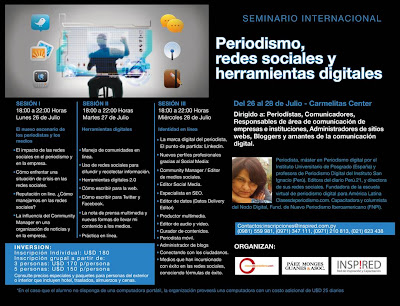 Imagen del Workshop: Periodismo, Redes Sociales y Herramientas Digitales