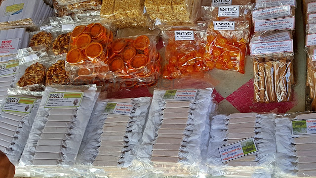 some of the delicacies on sale at the Heart Special Pasalubong in Carigara, Leyte