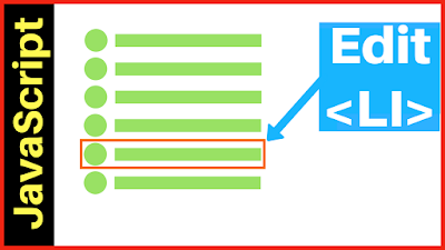Update Selected <LI> Using Javascript