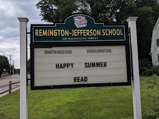 Remington - Jefferson sign during the summer