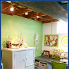 Craft Room Lighting / Grace Luminess Free Standing Sewing Machine and Craft ... / Adding some simple task lighting with sconces or cabinet lights cab any space feel like an office.