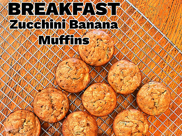 Zucchini Banana Muffins