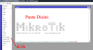 Setting NAT Mikrotik Dari Terminal