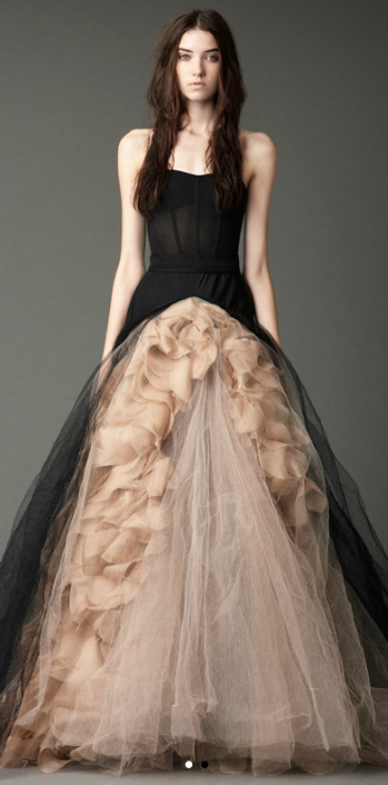 Vera Wang wedding dresses go black for Fall 2012