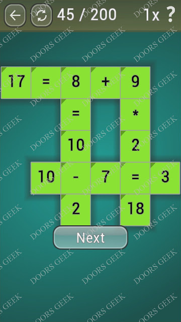 Math Games [Beginner] Level 45 answers, cheats, solution, walkthrough for android