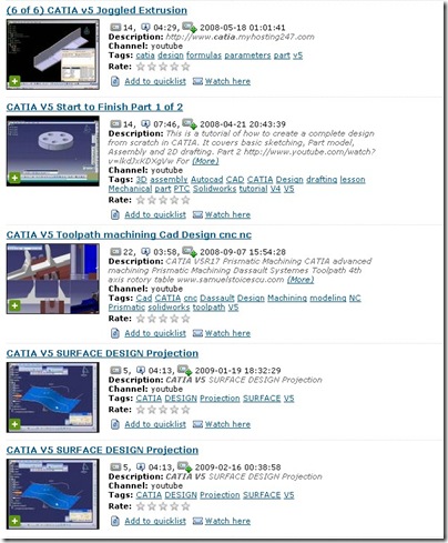 CATIA Video Tutorial collection