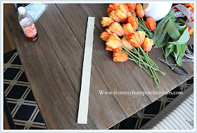 Carrot Tulip Wreath-Tulip Bundles-Orange-Tutorial-Garden Lath-From My Front Porch To Yours