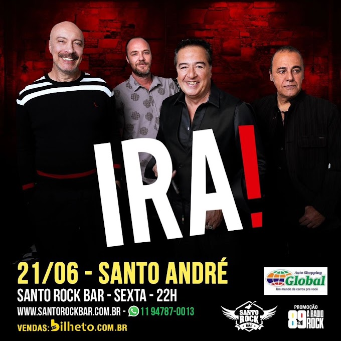 21/06/2024 Show do IRA! em Santo André [Santo Rock Bar]
