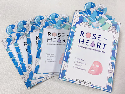 [I'm In Love] RoseHeart (로즈하트) Two Step Mask - Rose Deep-Moisturizing Pink Mask Review