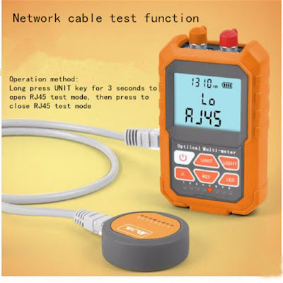 3in1 Optical Power Meter Network Cable Tester Optical Fiber Tester 1mw with 5km Visual Fault Locator 