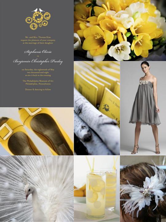 Labels fall grey Muse boards summer winter yellow yellow and grey wedding