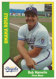 Bob Hamelin 1990 Omaha Royals card