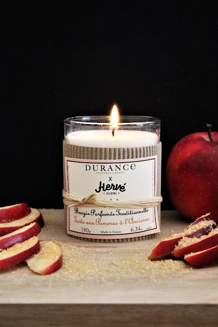 bougie durance tarte aux pommes a l'ancienne, durance hervé cuisine, durance tarte aux pommes a l'ancienne, bougie durance, tarte aux pommes a l'ancienne durance, bougie parfumée, avis bougie, revue bougie, bougie artisanale, bougie gourmande, bougie parfum pomme, bougie naturelle, bougie artisanale française, bougie parfumée tarte aux pommes a l'ancienne, blog bougie