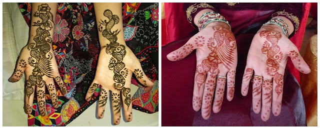 Mehendi before and after