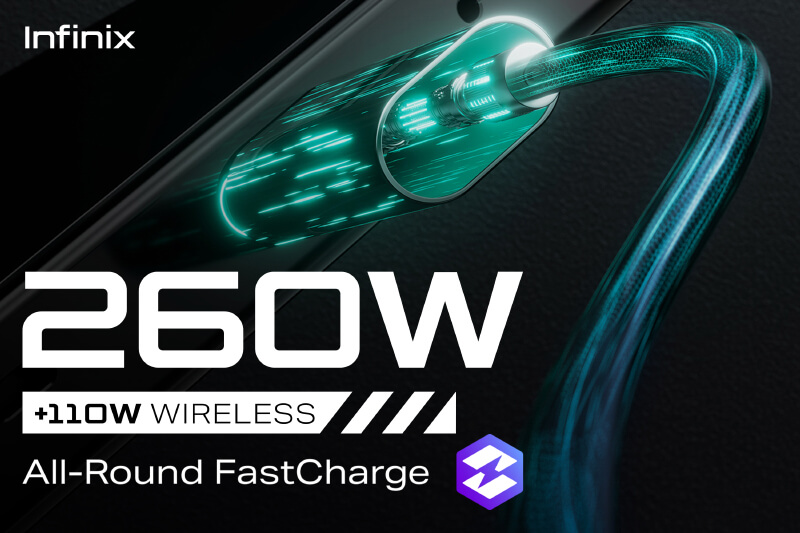 Infinix reveals 260W wired and 110W wireless fast charging speeds!