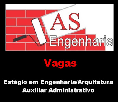 AS Engenharia abre vagas para Auxiliar Administrativo e Estagiários em Imbé