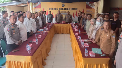 Polres Koltim Gelar Penelitian oleh Puslitbang Polri Tentang Pemulihan Ekonomi Nasional