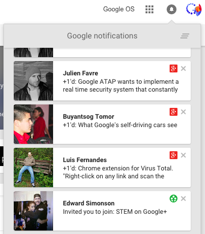 From Google+ Notifications to Google Notifications