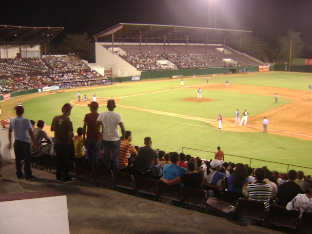 Live action from the Julian Javier stadium in San Frnacisco de Macoris