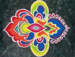 Rangoli Designs For Diwali With Colors