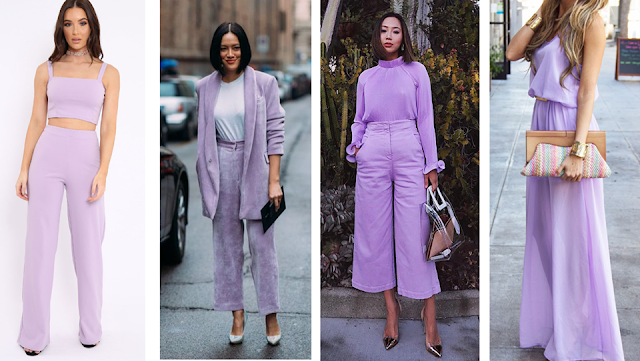 Tendência verão 2019 look na cor lavanda - leiga fashion