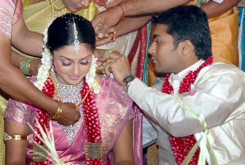 Wedding pics of surya and jyothika Family photos of actor surya tamil 