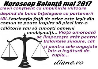 Horoscop mai 2017 Balanţă