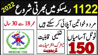 Rescue 1122 Jobs Apply Online - Sindh Emergency Service Rescue 1122 Jobs 2022 - Recruitment by PTS