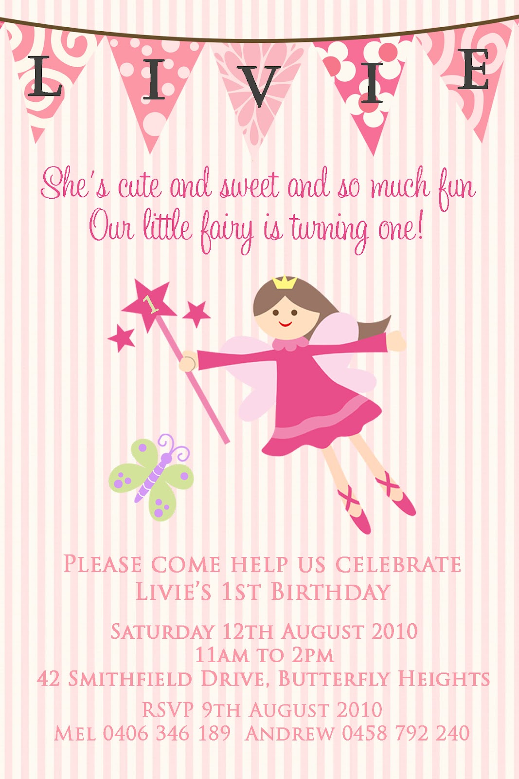 Angelina Plum: Kids and 1st Birthday Invitations GIRLS