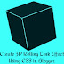 How to Create 3D Rolling Link Effect Using CSS in Blogger 