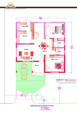 Modern house plan 2000 Sq. Ft - Kerala home design and floor plans