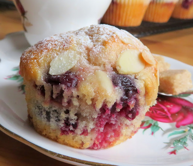 Cherry Almond Muffins