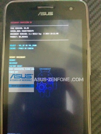 Asus zenfone c bootloop fix