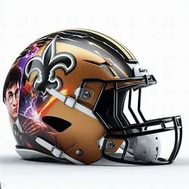 New Orleans Saints Harry Potter Concept Helmet