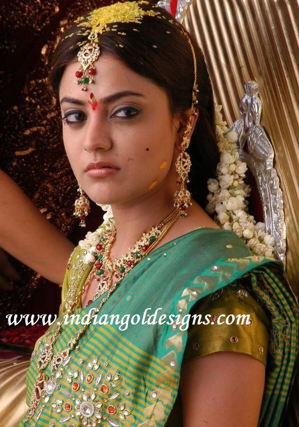 nisha agarwal in south indian bridal jewellery