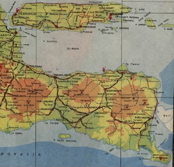 AMAZING INDONESIA jawa timur maps 