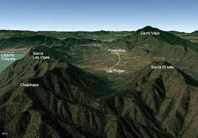 Senderismo rural - Mapa ruta Potrerillos - Las Trojes