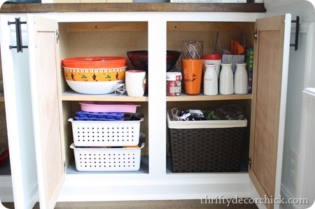 organizing holiday dining items