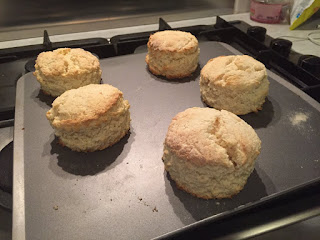 Lemon and coconut scones