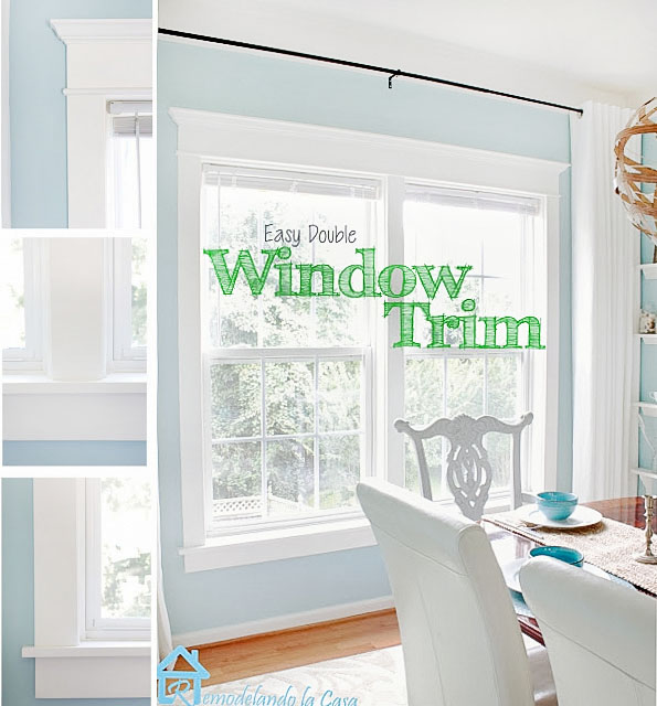 double window - trim installation