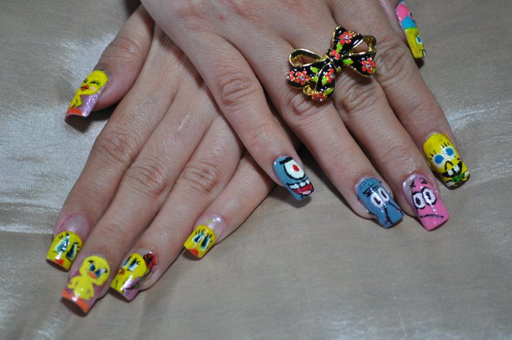 Cartoon Nail Salon