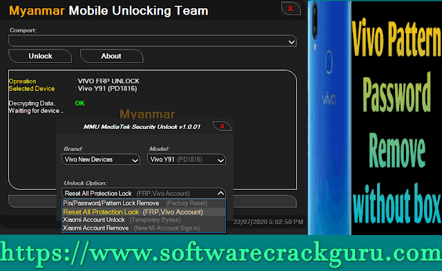 Myanmar Mobile Unlocking Team - (MMU Mediatek Security Unlock V1.0.02) Free Download